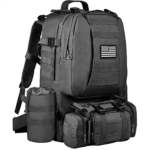 NOOLA Military Tactical Backpack Molle Bag Army Assault Pack Detachable Rucksack