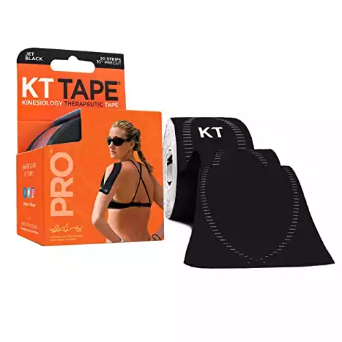 KT Tape Pro Synthetic Kinesiology Therapeutic Sports Tape, 20 Precut, 10” Strips