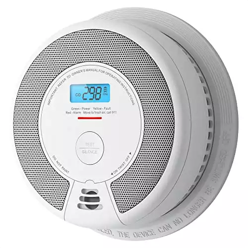 X-Sense CD07 Carbon Monoxide Detector Alarm, 10-Year Battery (Not Hardwired) CO Alarm Detector with LCD Display, Compliant with UL 2034 Standard, Auto-Check & Silence Button