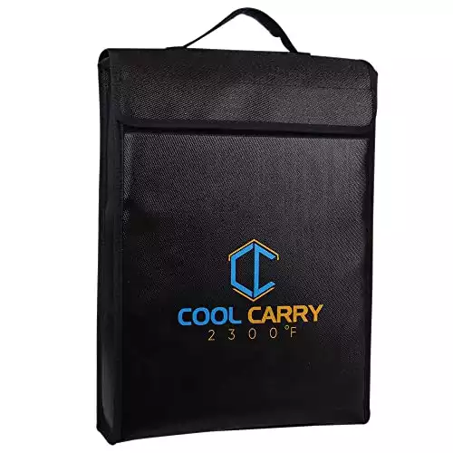 Cool Carry 2300 F Document Bag Fireproof & Waterproof 15" x 11"