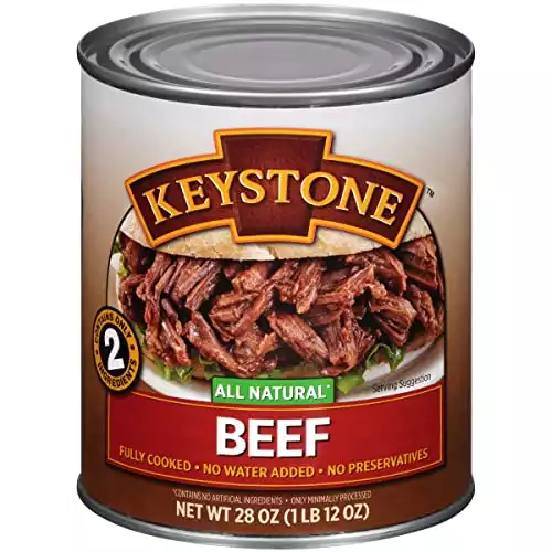 Keystone Meats All Natural Canned Beef, 28 Ounce