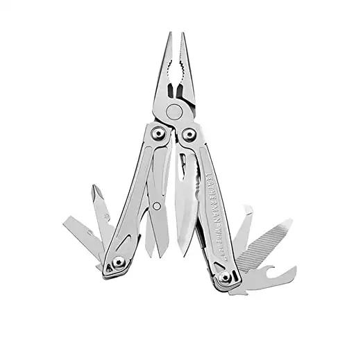 LEATHERMAN, Wingman Multitool with Spring-Action Pliers and Scissors, Built in the USA, Stainless Steel with Nylon Sheath