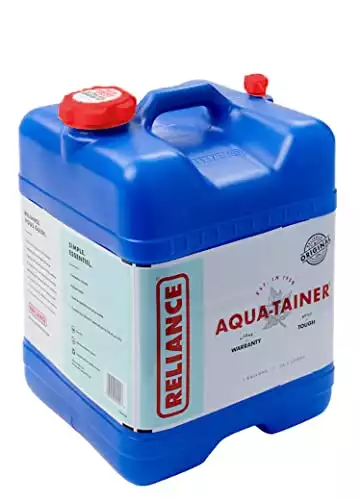 Reliance Products Aqua-Tainer 7 Gallon Rigid Water Container, Blue, 11.3 Inch x 11.0 Inch x 15.3 Inch…