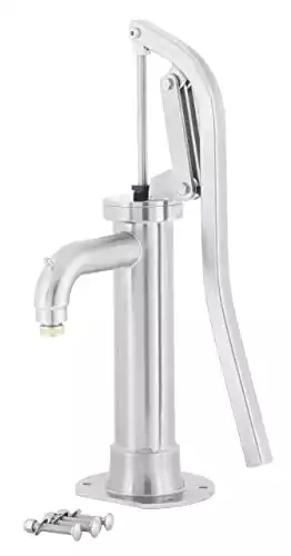 Bison Pumps Stainless Steel Pitcher Pump Model 1900 (Emergency Shallow Well Manual/Hand Water Pump)