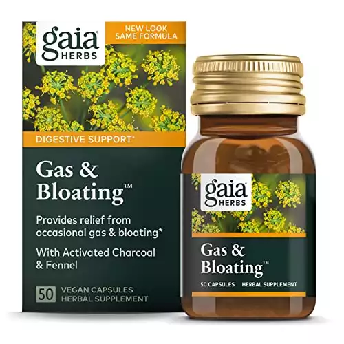 Gaia Herbs Gas & Bloating Activated Charcoal
