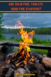campfire by a lake