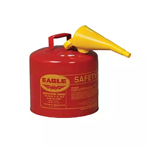 Eagle UI-50-FS Gasoline Safety Can with Funnel