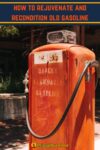 Bright orange old fashioned gasoline pump