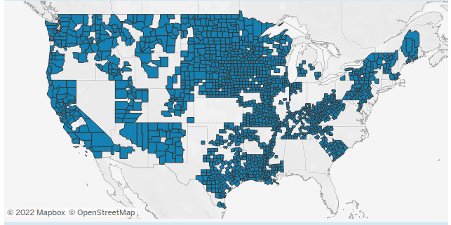 Places where flooding natural disasters frequently occur in the United States