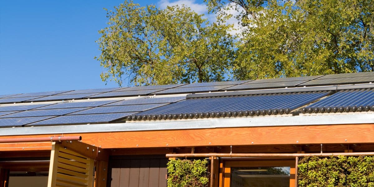 Roof House Home Solar Panel Hot Water Heating Tube