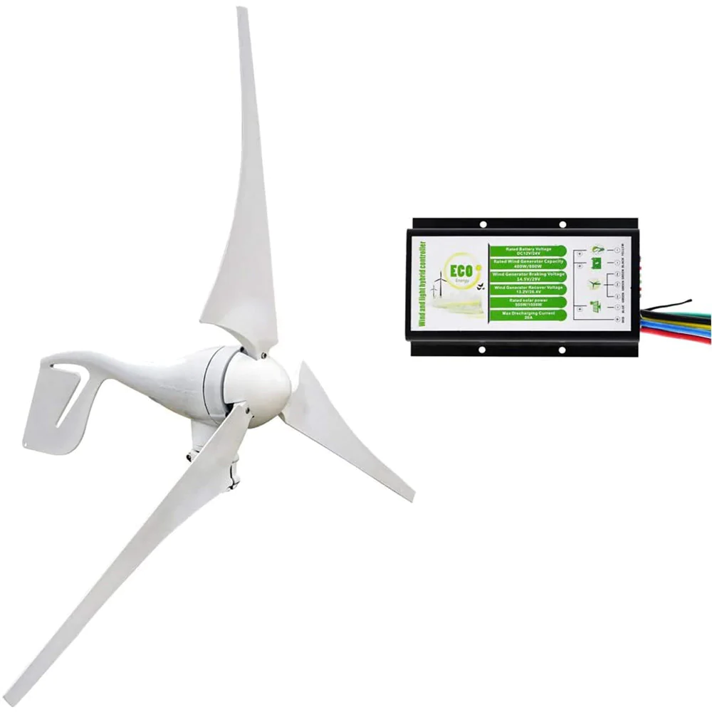 400W 12V/24V Wind Turbine Generator With 20A Hybrid Controller | ECO-WORTHY