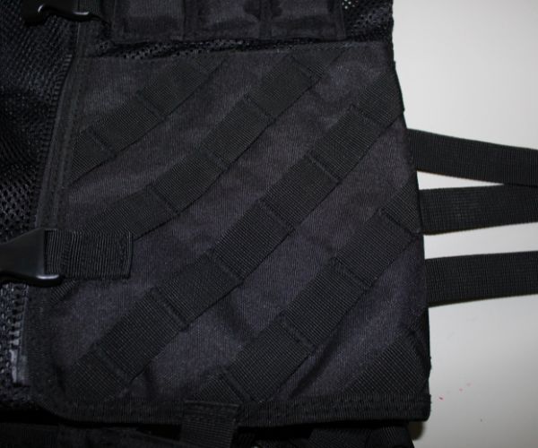 molle holster area