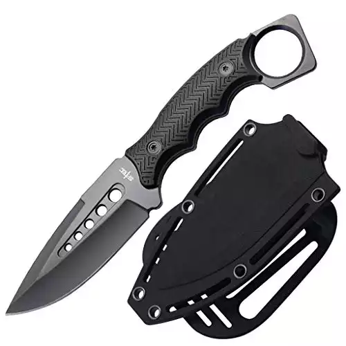S-TEC 9" Tactical Knife with ABS Swivel Sheath