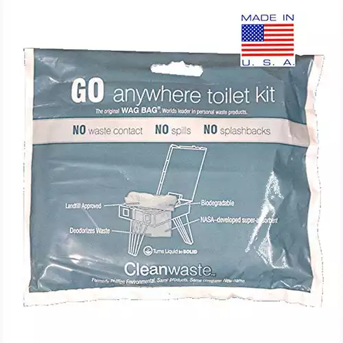 Go Anywhere Toilet Kit 12-pack (Wag bags)