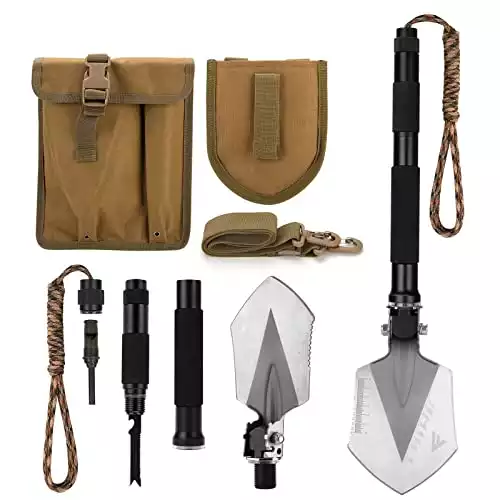 FiveJoy Military Folding Shovel Multitool