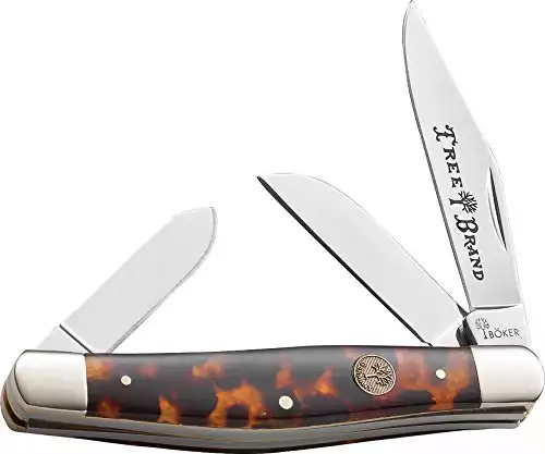 Boker Traditional Series Stockman Hunter Knife with Faux Tortoise Handle, Brown