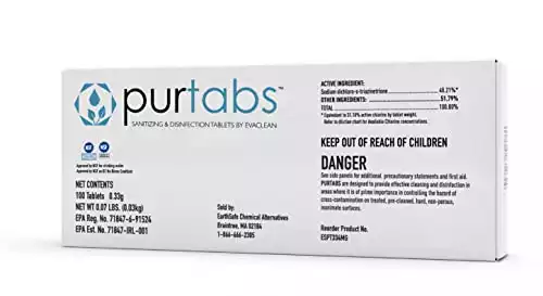 PurTabs 334g Water Purification Tabs