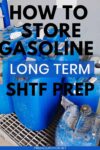 blue gasoline cans