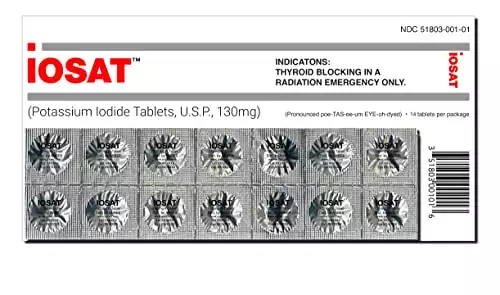 IOSAT Potassium Iodide 14 Tablets