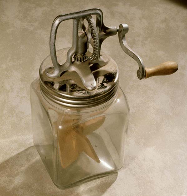 small vintage butter churn