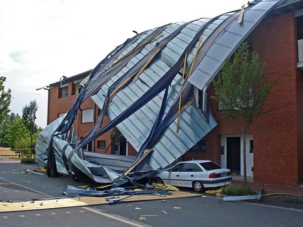 Roof blew off home in storm