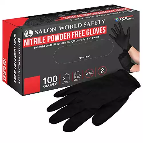 Black Nitrile Disposable Gloves